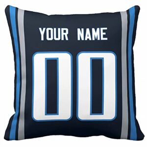 Tennessee Throw Pillow Custom Any Name and Number for Men Youth Boy Gift