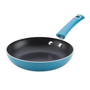 rachael ray cityscapes nonstick frying pan/skillet, 8 inch, turquoise