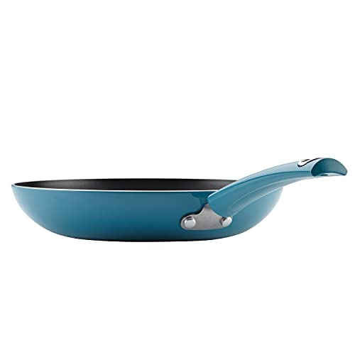 Rachael Ray Cityscapes Nonstick Frying Pan/Skillet, 8 Inch, Turquoise