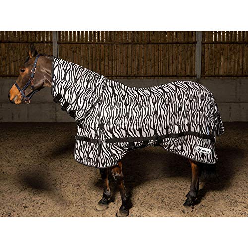 Whitaker Marwell Zebra Horse Fly Rug (5´ 9) (Black/White)