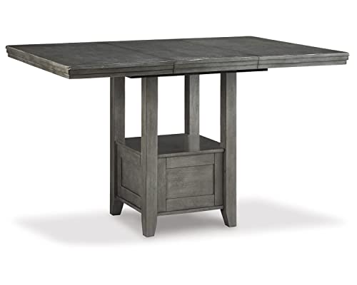 Signature Design by Ashley Hallanden Counter Height Dining Extension Table, 0, Gray