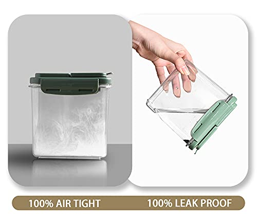 JIOLLY Airtight Food Storage Containers Set [12 Piece] - Kitchen with Lids for Flour, Sugar and Cereal,BPA-Free Plastic Dry Canisters Pantry Organization , Includes Labels, Marker