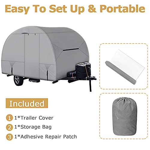 Leader Accessories Travel Trailer Cover R-Pod Cover RV Cover, Fits RP-151 (Model 1- Up to 13'7"L)