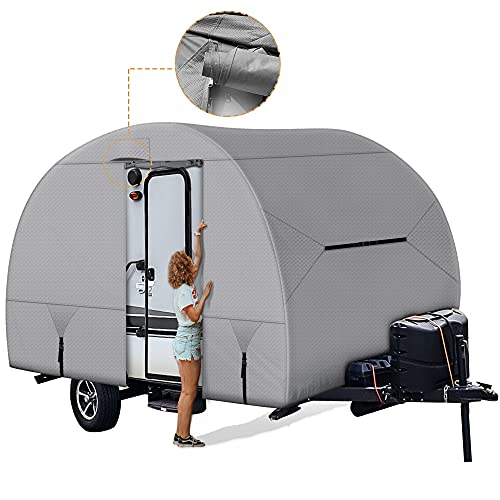 Leader Accessories Travel Trailer Cover R-Pod Cover RV Cover, Fits RP-151 (Model 1- Up to 13'7"L)