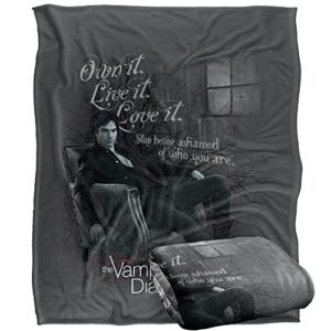 vampire diaries be yourself officially licensed silky touch super soft throw blanket 50" x 60"