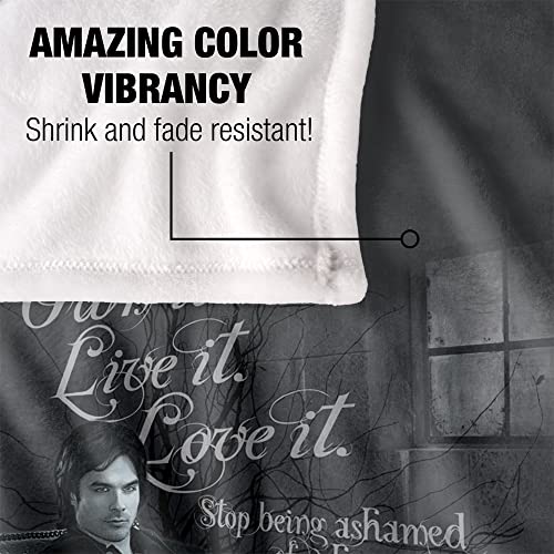 Vampire Diaries Be Yourself Officially Licensed Silky Touch Super Soft Throw Blanket 50" x 60"