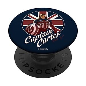 marvel what if captain carter british flag popsockets swappable popgrip