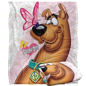 scooby-doo butterfly officially licensed silky touch super soft throw blanket 50" x 60"