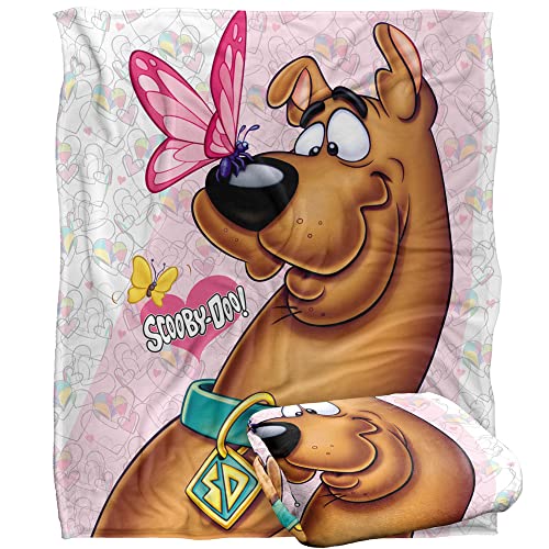 Scooby-Doo Butterfly Officially Licensed Silky Touch Super Soft Throw Blanket 50" x 60"