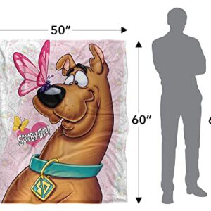 Scooby-Doo Butterfly Officially Licensed Silky Touch Super Soft Throw Blanket 50" x 60"