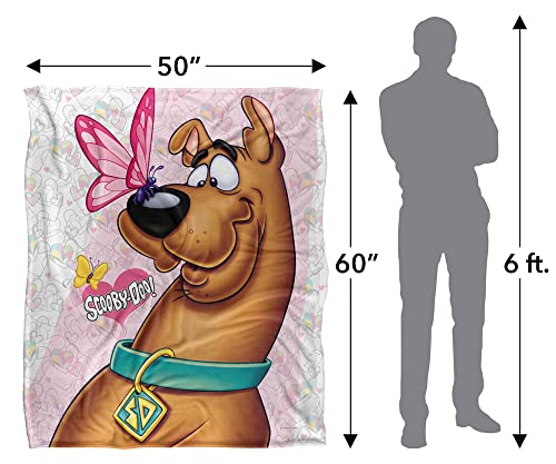 Scooby-Doo Butterfly Officially Licensed Silky Touch Super Soft Throw Blanket 50" x 60"