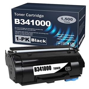 1 pack b341000 black remanufactured toner cartridge compatible b3340 replacement for lexmark b3340dw b3442dw mb3442adw printer.