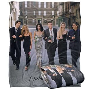 friends fancy walk officially licensed silky touch super soft throw blanket 50" x 60"