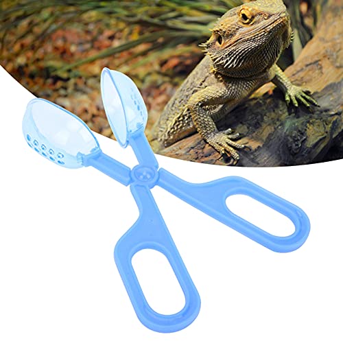 Reptile Feeding Clip, Amphibian Terrarium Feeding Clamp Reptile Terrarium Plastic Tongs Tweezers Feeding Tool for Spider Cricket