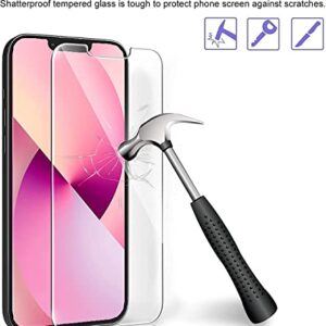 Ferilinso Designed for iPhone 13 Mini Screen Protector, 3 Pack HD Tempered Glass with 2 Pack Camera Lens Protector, Case Friendly, 9H Hardness, Bubble Free, 5G 5.4 Inch, Easy Installation