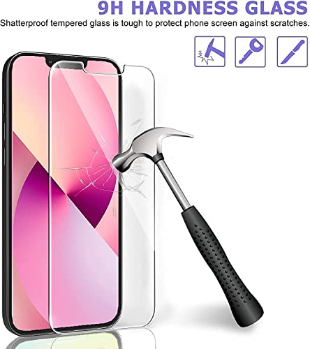 Ferilinso Designed for iPhone 13 Mini Screen Protector, 3 Pack HD Tempered Glass with 2 Pack Camera Lens Protector, Case Friendly, 9H Hardness, Bubble Free, 5G 5.4 Inch, Easy Installation