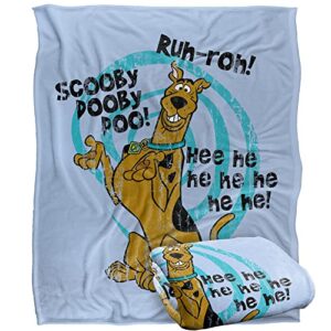 scooby-doo quoted officially licensed silky touch super soft throw blanket 50" x 60"