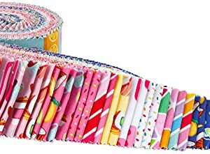 Damask Love Rainbowfruit Rolie Polie 40 2.5-inch Strips Jelly Roll Riley Blake Designs RP-10890-40