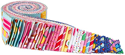 Damask Love Rainbowfruit Rolie Polie 40 2.5-inch Strips Jelly Roll Riley Blake Designs RP-10890-40