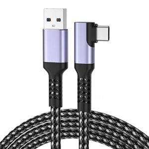 link cable compatible for oculus quest 2, fast charing & pc data transfer usb c 3.2 gen1 cable for vr headset and gaming pc (10ft(3m))