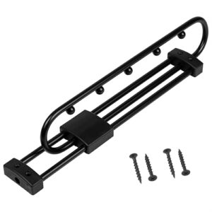 zhenxin extendable pull out closet rod sliding wardrobe closet rod hanging rod for closet storage wardrobe clothes hanger rail towel ideal for closet(black)(yijiagan001)