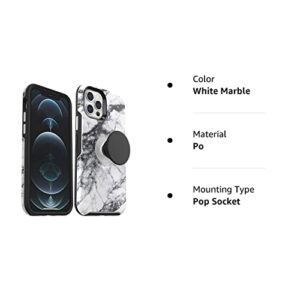 OtterBox + POP Case for Apple iPhone 12 / Apple iPhone 12 Pro - White Marble