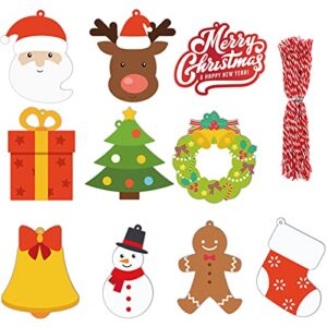 starrky christmas tags set, 150pcs merry christmas paper tags 10 kinds xmas present tags diy name cards for christmas decoration xmas gift wrap package name cards