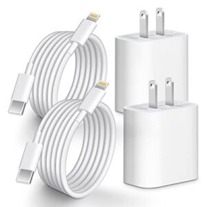 iphone 13 14 fast charger, [apple mfi certified] 20w iphone charger fast charging,2pack 6ft usb c to lightning cord with usbc charger compatible with iphone 14 13 12 11 pro max,14 plus,xr,xsmax,ipad