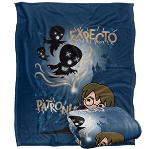 harry potter expecto patronum chibi potter officially licensed silky touch super soft throw blanket 50" x 60"
