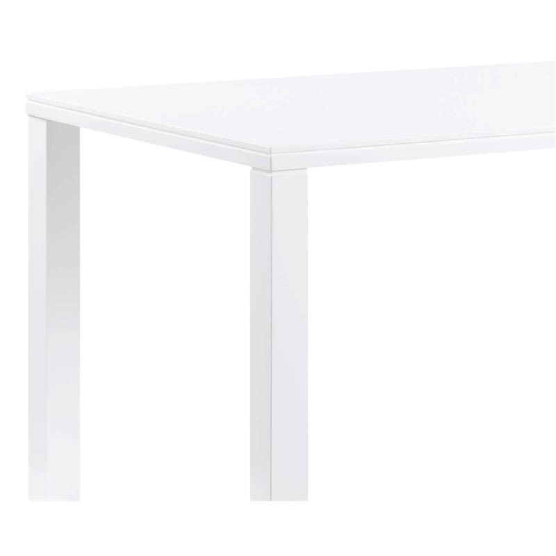 Acme Furniture Rectangular Wood Dining Table, High Gloss White