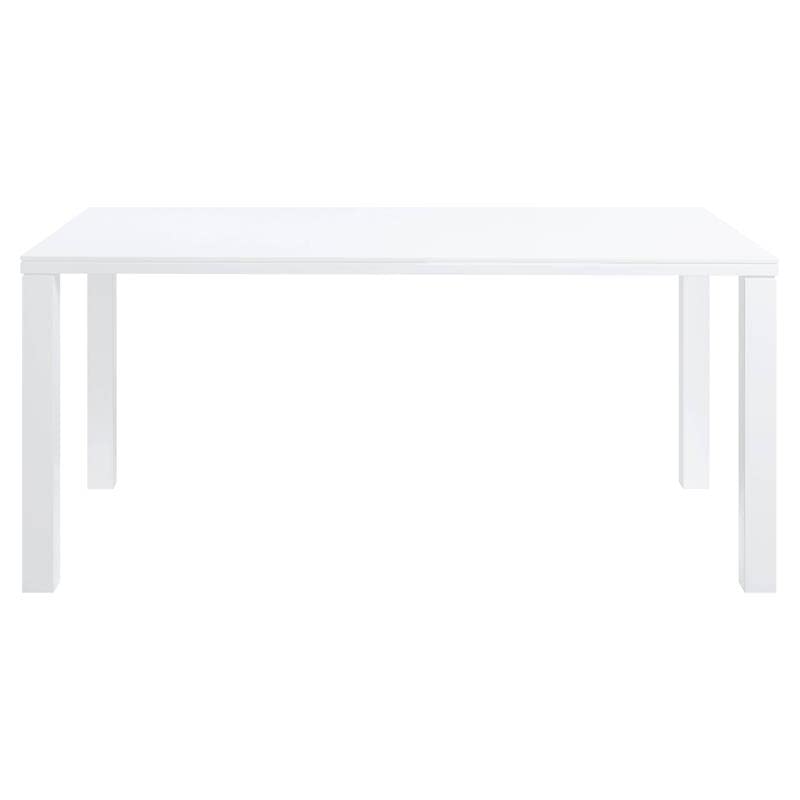 Acme Furniture Rectangular Wood Dining Table, High Gloss White