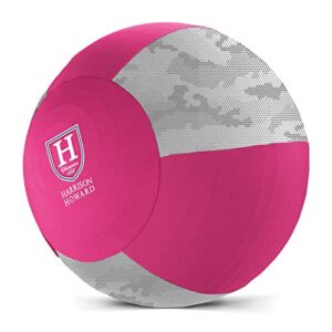 harrison howard howdy bally pink camo print mega ball cover for equine-25 inch