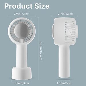 Portable Fan Handheld, Handheld Portable Fan Rechargeable Frozen Mini Personal Fan with 3 Adjustable Speed, Portable Hand Held Fan For Outdoor Travelling Or Indoor Office Home, Eyelash Fan, USB Charging