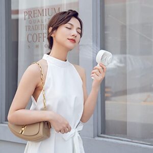 Portable Fan Handheld, Handheld Portable Fan Rechargeable Frozen Mini Personal Fan with 3 Adjustable Speed, Portable Hand Held Fan For Outdoor Travelling Or Indoor Office Home, Eyelash Fan, USB Charging