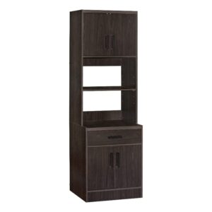 better home products shelby tall wooden kitchen pantry in tobacco