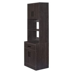 Better Home Products Shelby Tall Wooden Kitchen Pantry in Tobacco