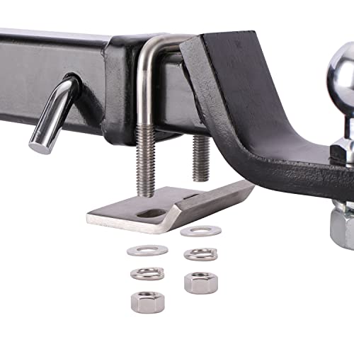 FULLHAUL Hitch Tightener for 1.25" and 2" Hitches, 304 Stainless Steel Anti-Rattling Stabilizer, Rust-Free Anti-Corrosion Clamp, Reduce Rocking from Trailer Ball Mount, Bike Rack