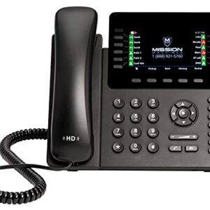 Mission Machines S-100 Business Phone System: Advanced Pack - Auto Attendant/Voicemail, Cell & Remote Phone Extensions, Call Recording & Mission Machines Phone Service for 2 Month (4 Phone Bundle)