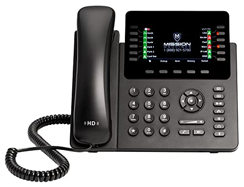 Mission Machines S-100 Business Phone System: Advanced Pack - Auto Attendant/Voicemail, Cell & Remote Phone Extensions, Call Recording & Mission Machines Phone Service for 2 Month (4 Phone Bundle)