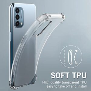 Foluu for OnePlus Nord N200 5G Case, for OnePlus Nord N200 5G 2021 Phone Case Clear, Scratch Resistant TPU Rubber Soft Skin Silicone Protective Cover for OnePlus Nord N200 5G 2021 (Crystal Clear)