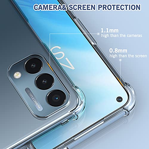 Foluu for OnePlus Nord N200 5G Case, for OnePlus Nord N200 5G 2021 Phone Case Clear, Scratch Resistant TPU Rubber Soft Skin Silicone Protective Cover for OnePlus Nord N200 5G 2021 (Crystal Clear)