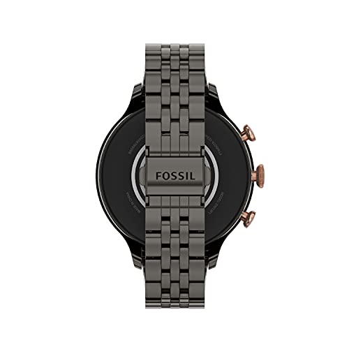 Fossil Women's Gen 6 42mm Stainless Steel Touchscreen Smart Watch, Color: Rose Gold, Gunmetal (Model: FTW6078V)