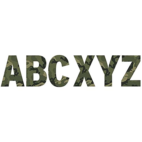 Eureka Classic Camo 7" Deco Letters, 129 Pieces