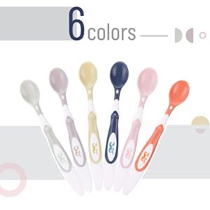 Mr. Pen- Baby Spoons, 6 Pack, Silicone Baby Spoon, Soft-Tip Baby Feeding Spoon, Infant Spoons, Feeding Spoons for Babies, Baby Food Spoon, Spoons for Baby, Toddler Spoons