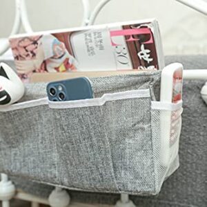 Moon & Star Home, dormitory bed hanging storage bag/storage bag, Dark gray, Length 31 cm, width 11 cm, height 16 cm