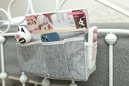 Moon & Star Home, dormitory bed hanging storage bag/storage bag, Dark gray, Length 31 cm, width 11 cm, height 16 cm