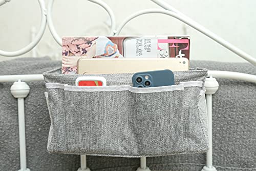 Moon & Star Home, dormitory bed hanging storage bag/storage bag, Dark gray, Length 31 cm, width 11 cm, height 16 cm