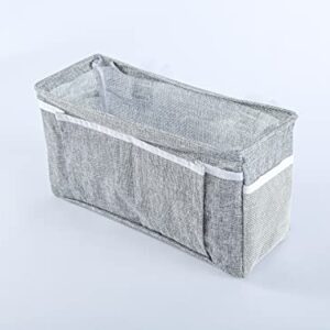 Moon & Star Home, dormitory bed hanging storage bag/storage bag, Dark gray, Length 31 cm, width 11 cm, height 16 cm