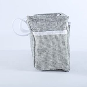 Moon & Star Home, dormitory bed hanging storage bag/storage bag, Dark gray, Length 31 cm, width 11 cm, height 16 cm