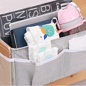 Moon & Star Home, dormitory bed hanging storage bag/storage bag, Dark gray, Length 31 cm, width 11 cm, height 16 cm